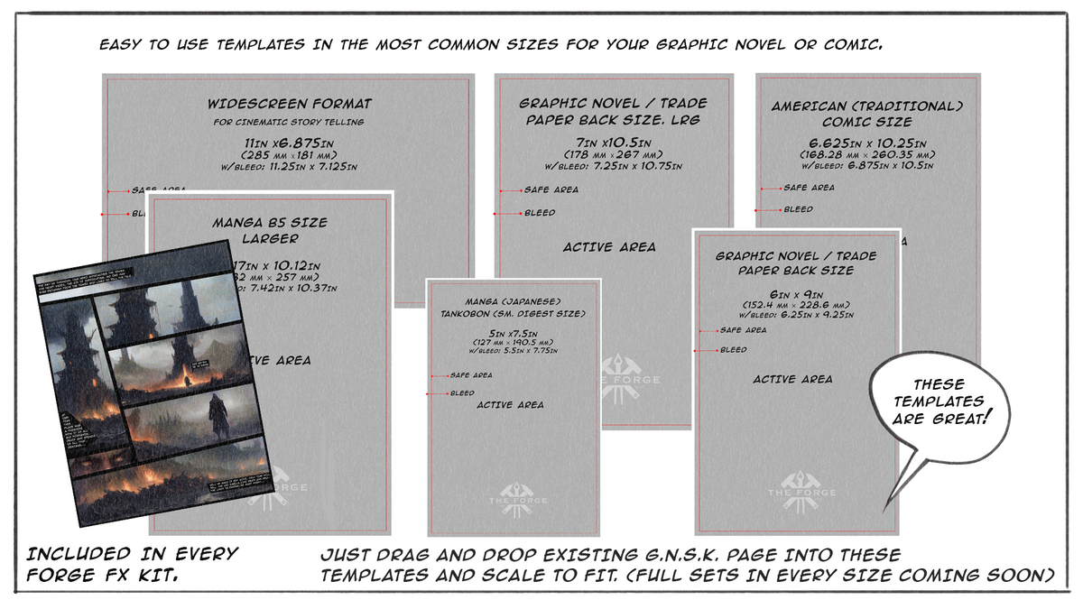Comic Sizing & Resolution Guide: Print vs. Digital, Canvas Setup, and Which Forge FX Kit Fits Your Workflow