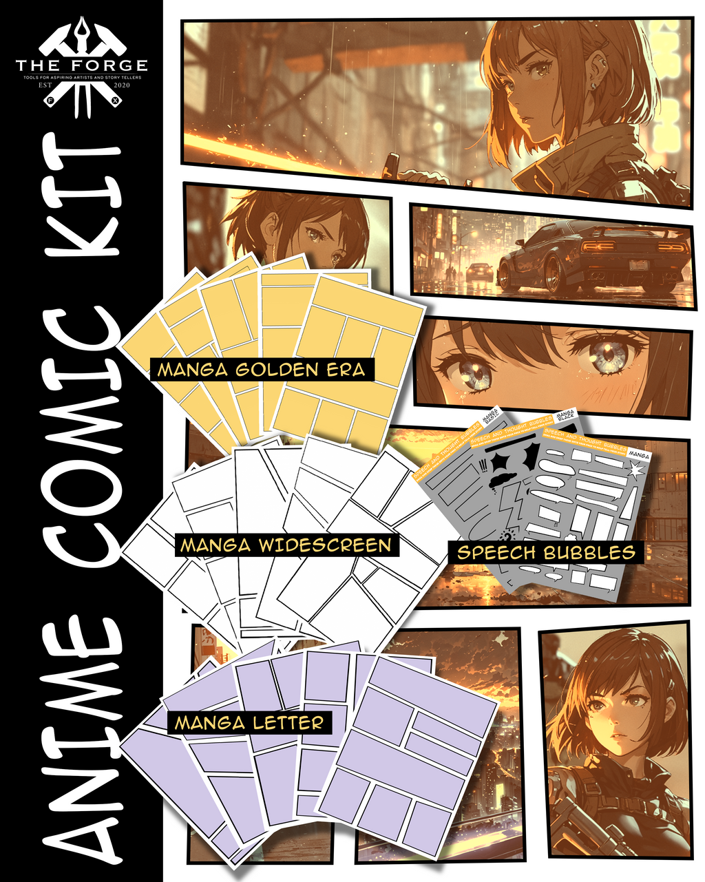 The Forge FX: Anime Comic Creator Kit (digital Download)