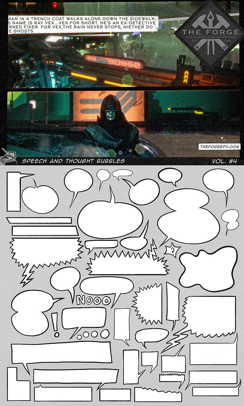 The Forge FX: Hand Drawn Speech Bubble Kit (Digital Download)