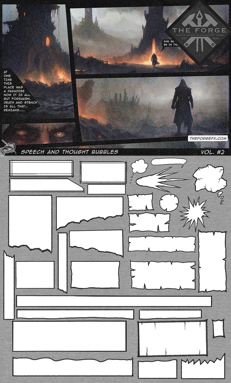 The Forge FX: Hand Drawn Speech Bubble Kit (Digital Download)