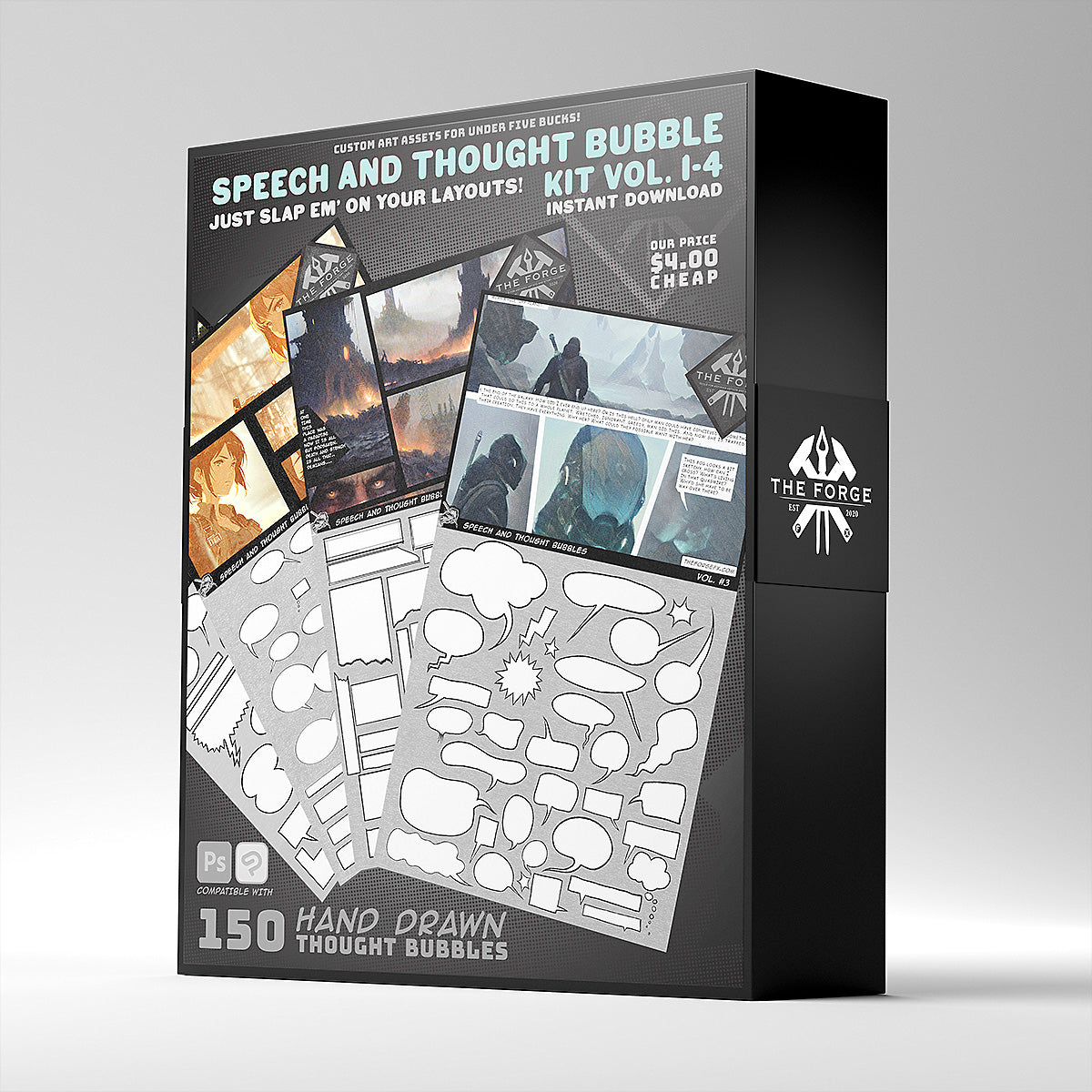 The Forge FX: Hand Drawn Speech Bubble Kit (Digital Download)