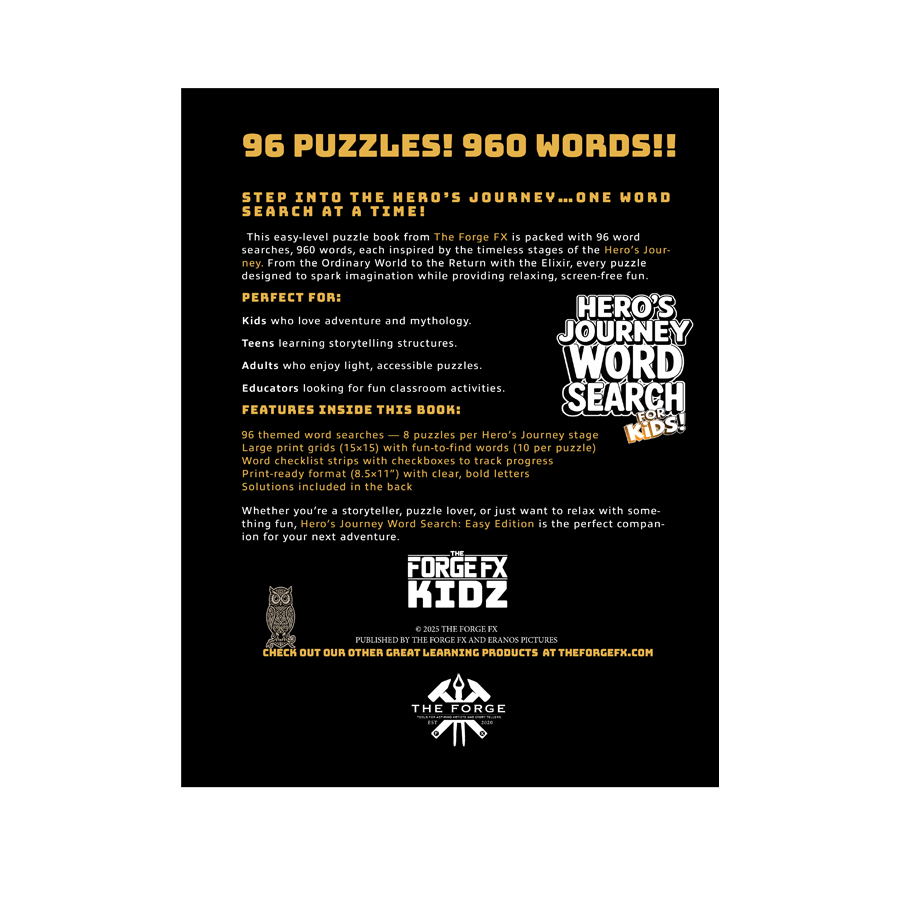 The Forge FX: Hero's Journey Word Search