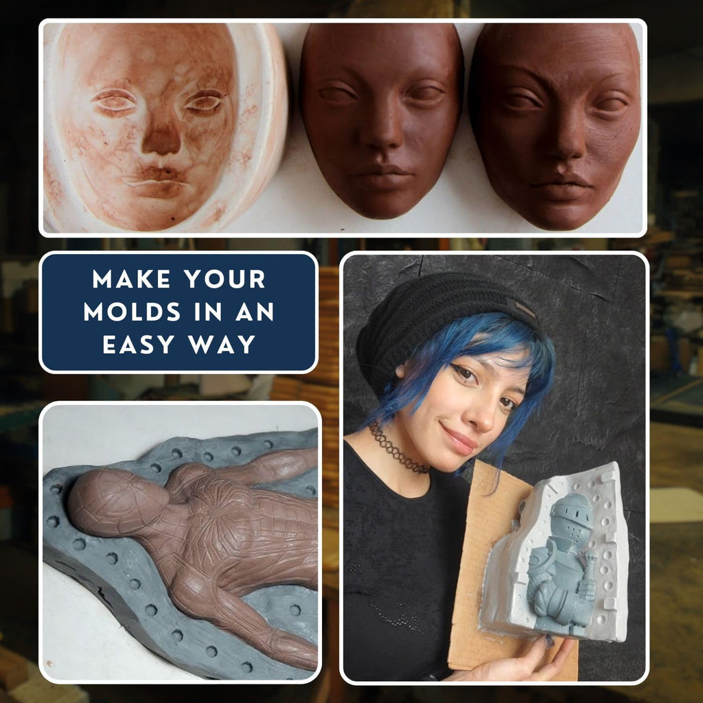 Monster Clay Premium Grade Modeling Clay (Gray -Medium - 4.5lb)