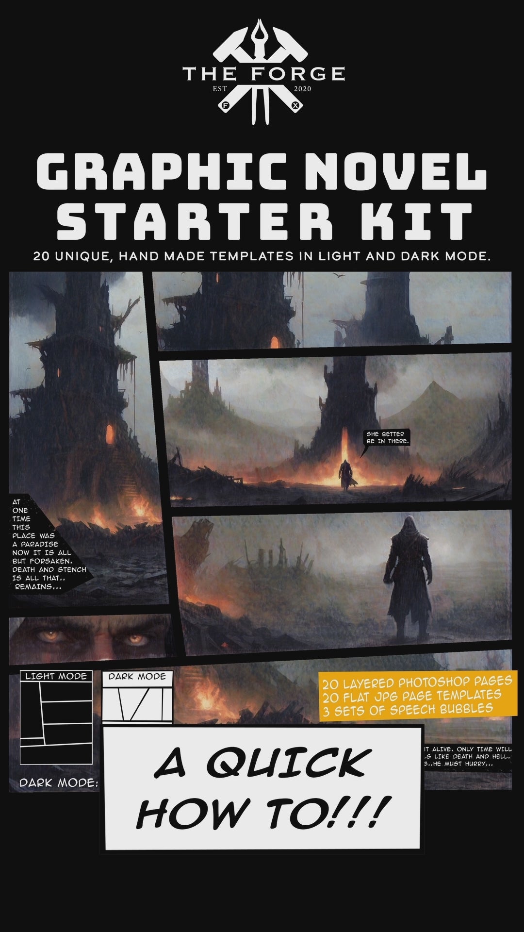 The Forge FX: Graphic Novel Starter Kit: With Dark Mode (Digital Download Only)