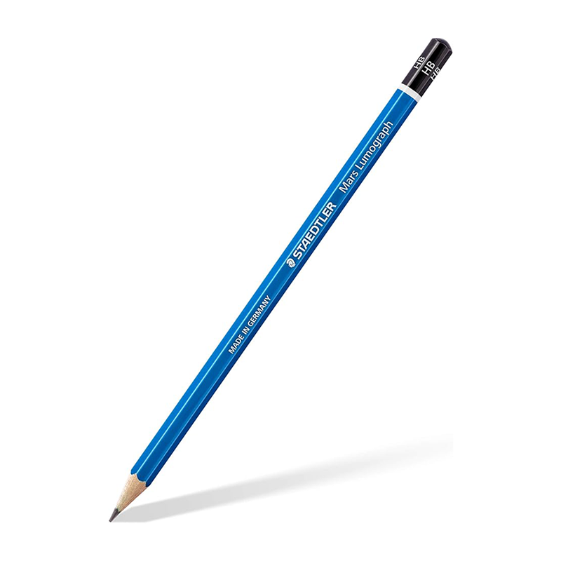 STAEDTLER Mars Lumograph Art Drawing Pencils (12-Pack) – Sustainable, Break-Resistant Graphite, Metal Case