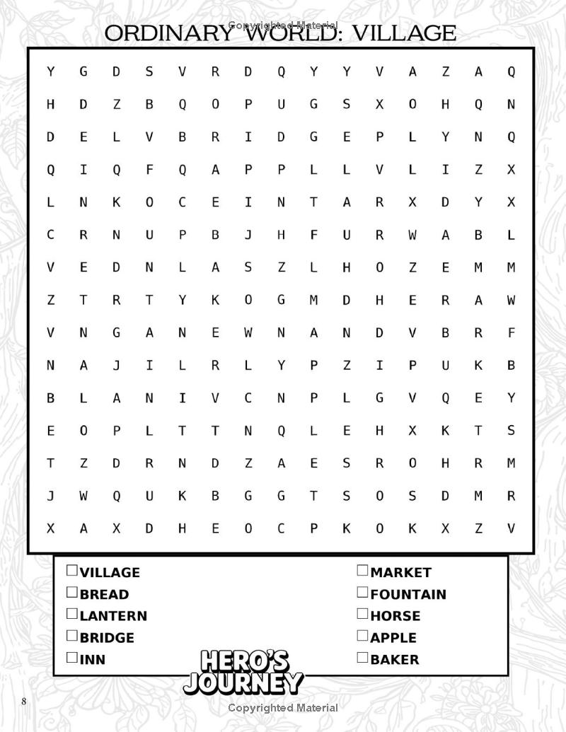 The Forge FX: Hero's Journey Word Search